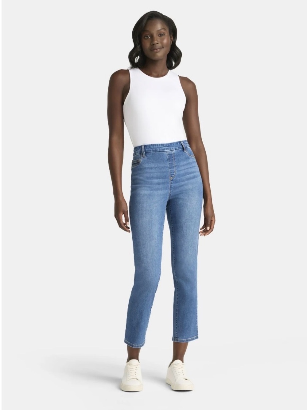 5/$30 Bundle Time and Tru Straight Light Blue Denim Jeggings NWT SMALL (4-6) - Picture 4 of 14
